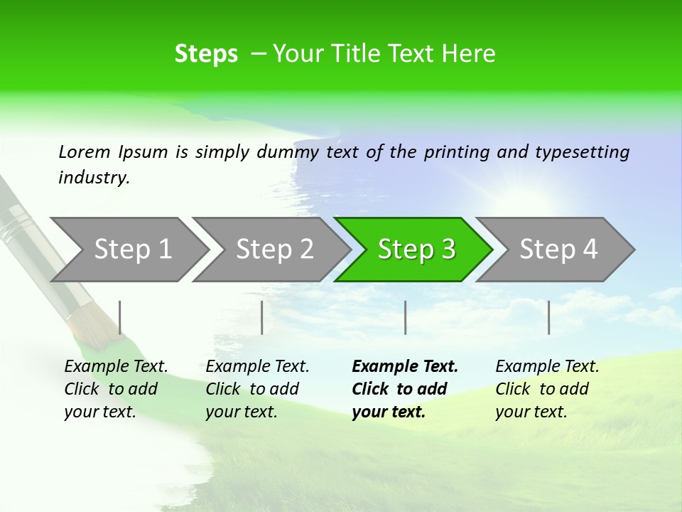 Colour Nature Picture PowerPoint Template