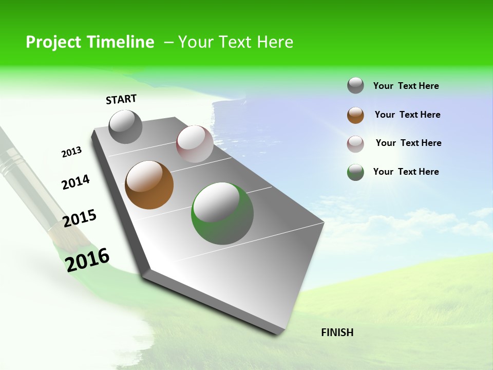 Colour Nature Picture PowerPoint Template