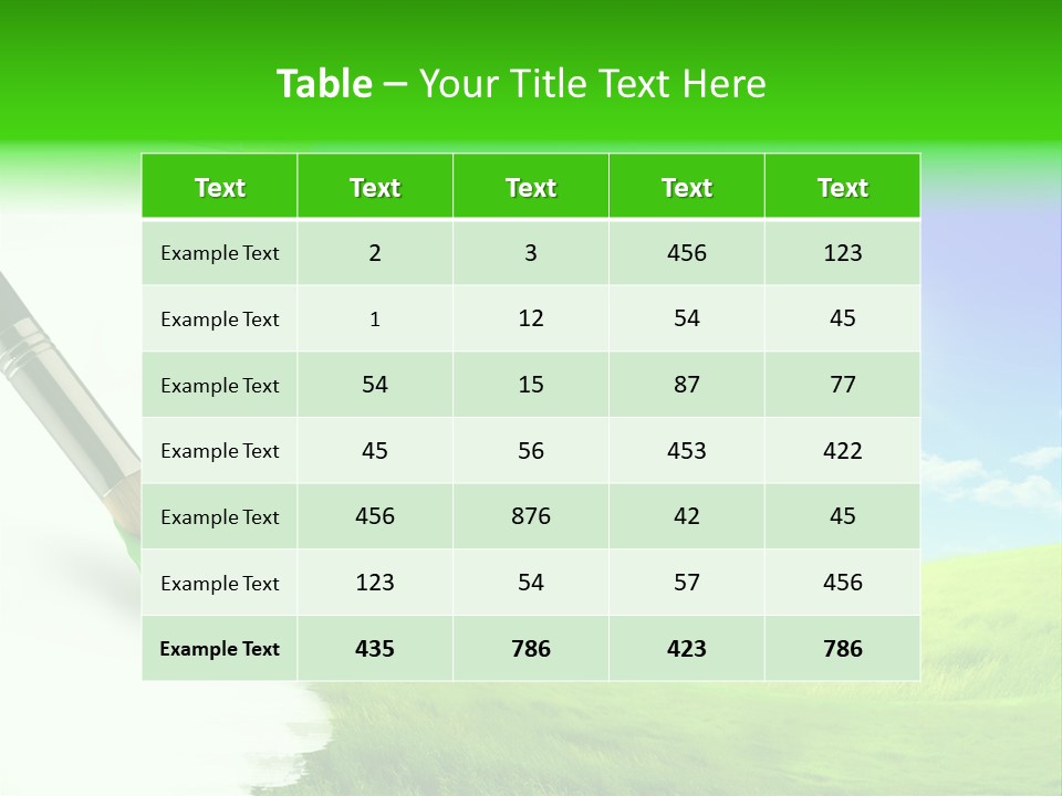 Colour Nature Picture PowerPoint Template