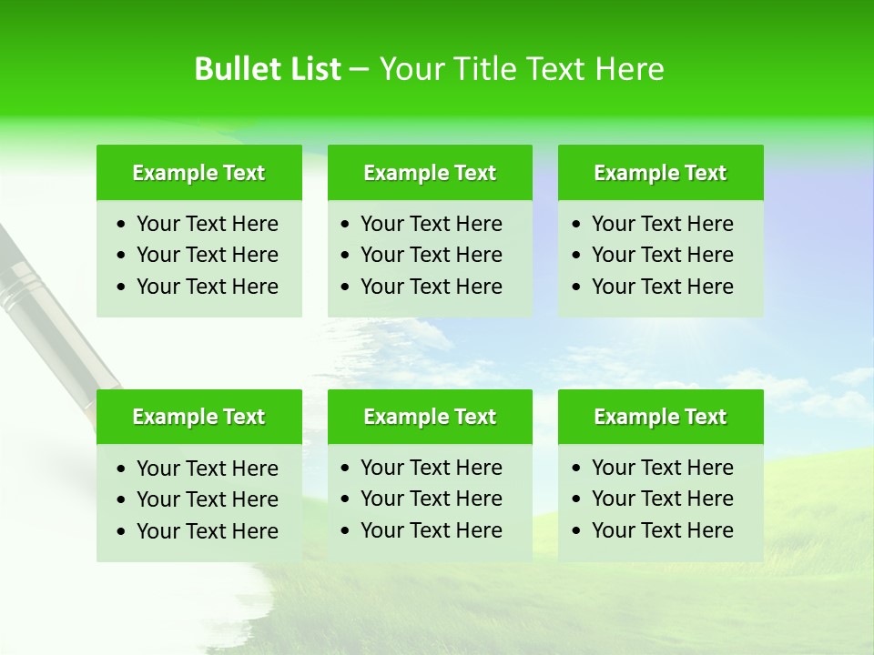 Colour Nature Picture PowerPoint Template