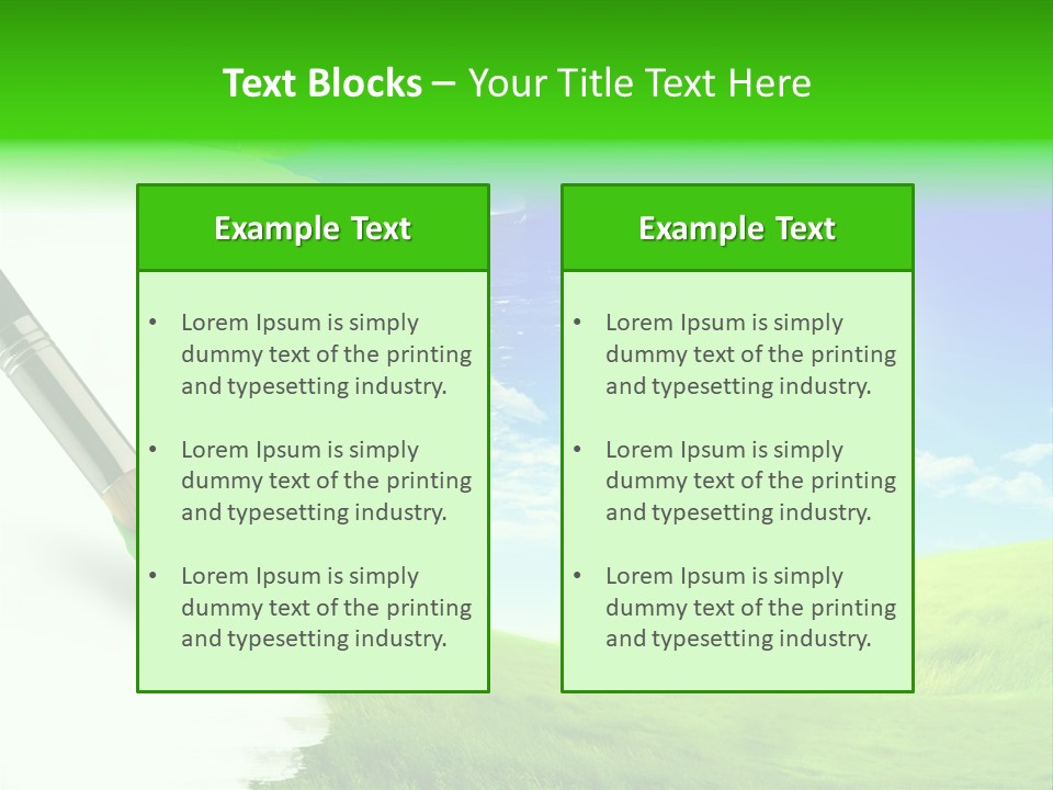 Colour Nature Picture PowerPoint Template
