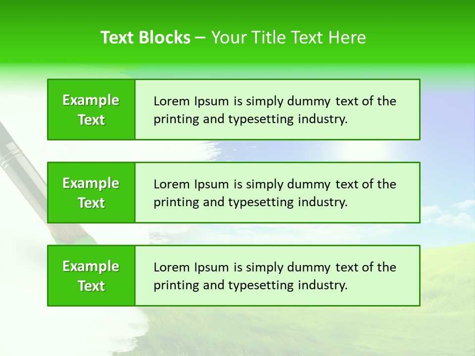 Colour Nature Picture PowerPoint Template