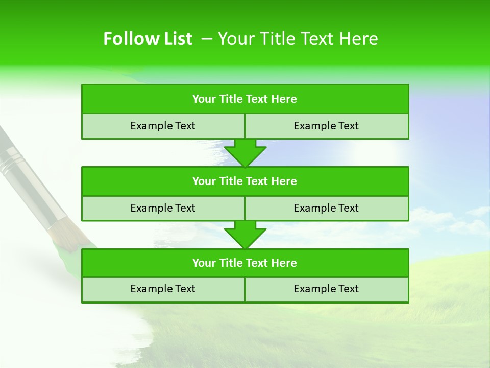 Colour Nature Picture PowerPoint Template