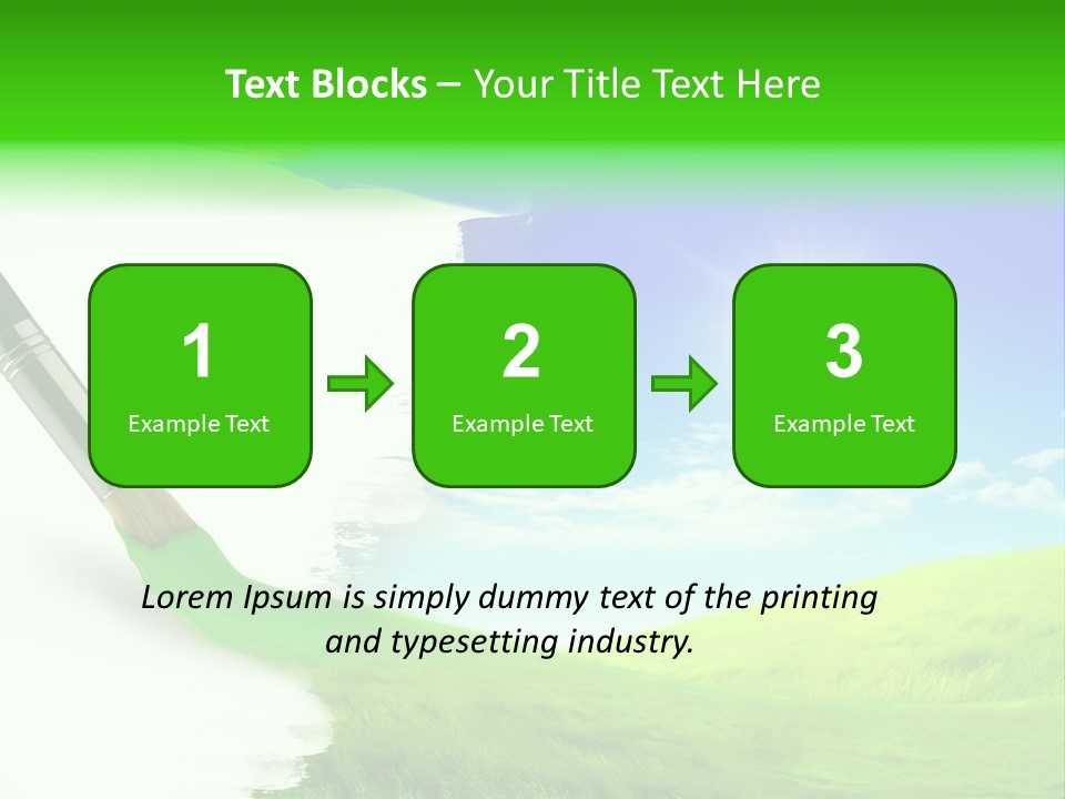 Colour Nature Picture PowerPoint Template