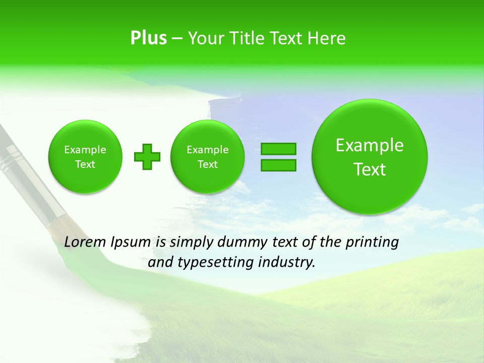 Colour Nature Picture PowerPoint Template