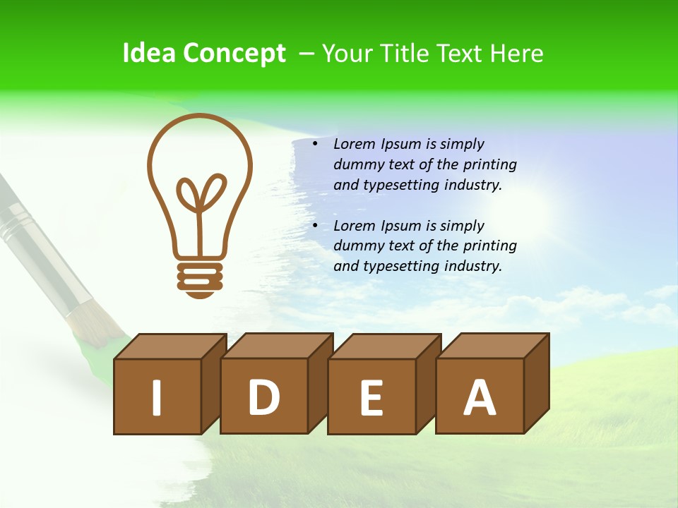 Colour Nature Picture PowerPoint Template