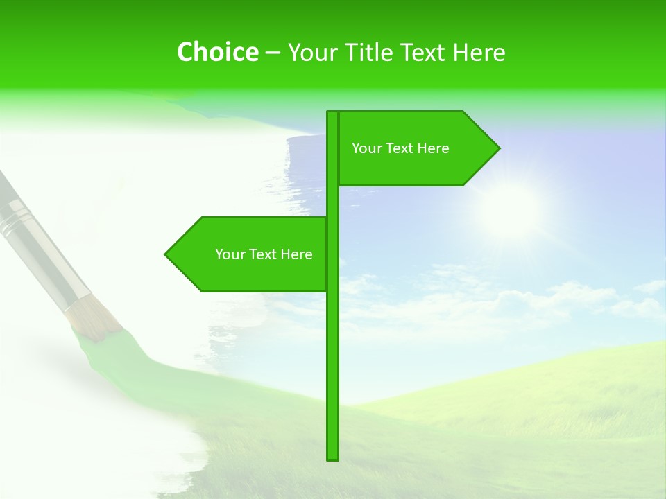 Colour Nature Picture PowerPoint Template