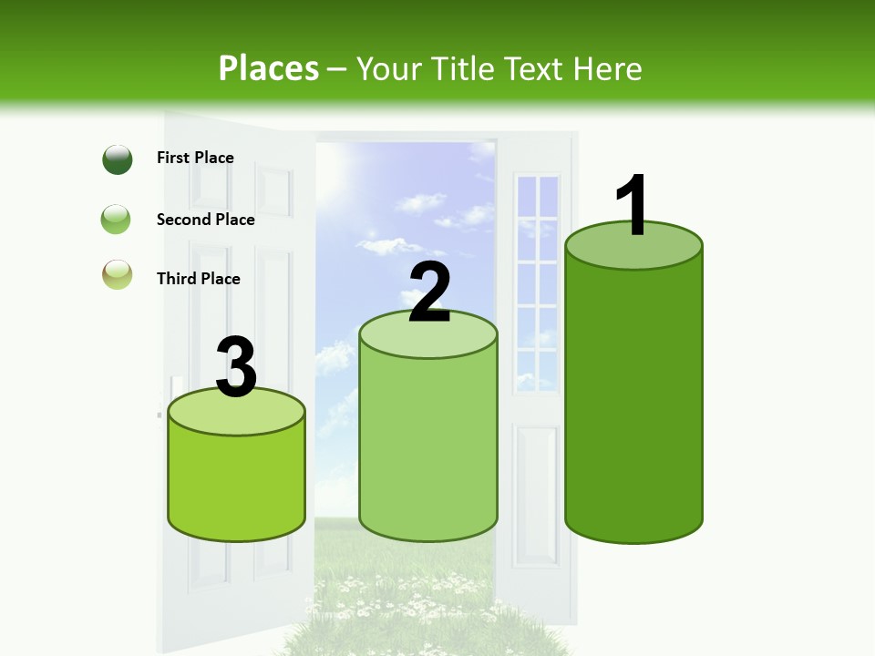 Spring Imagination White PowerPoint Template