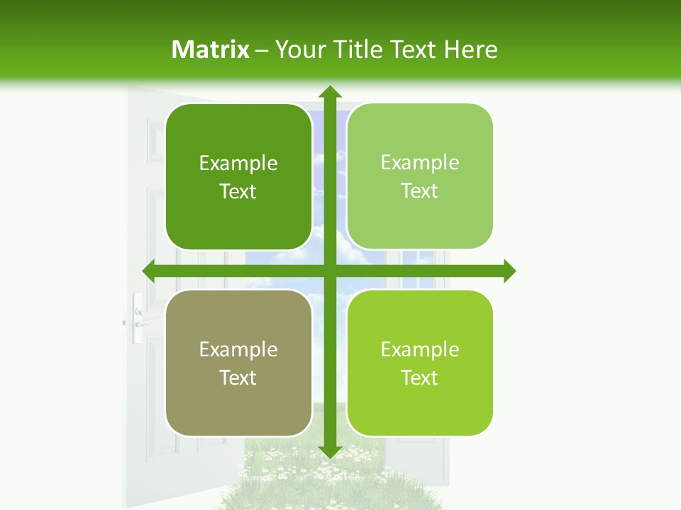 Spring Imagination White PowerPoint Template