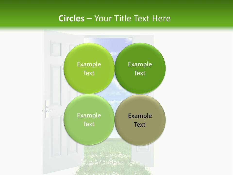 Spring Imagination White PowerPoint Template