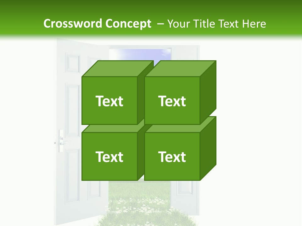 Spring Imagination White PowerPoint Template