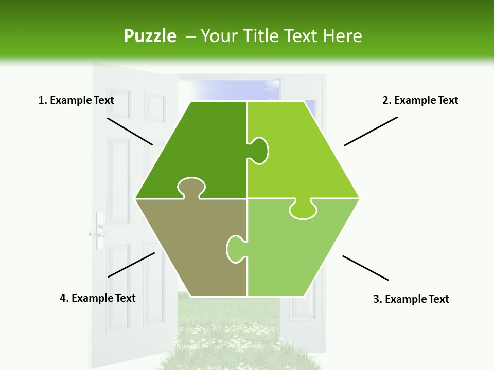 Spring Imagination White PowerPoint Template