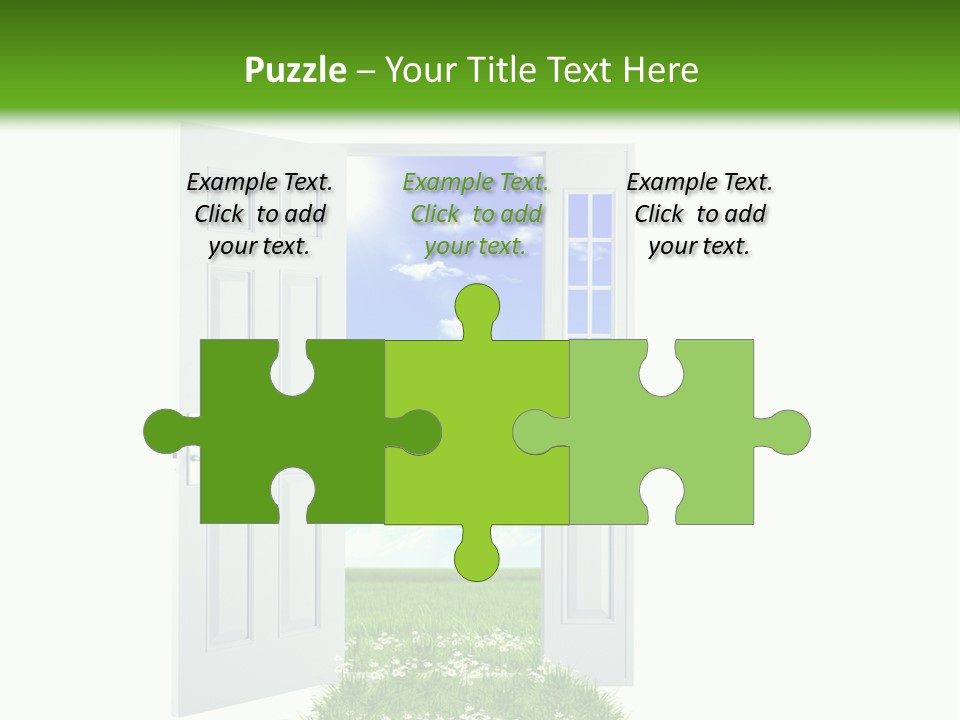 Spring Imagination White PowerPoint Template