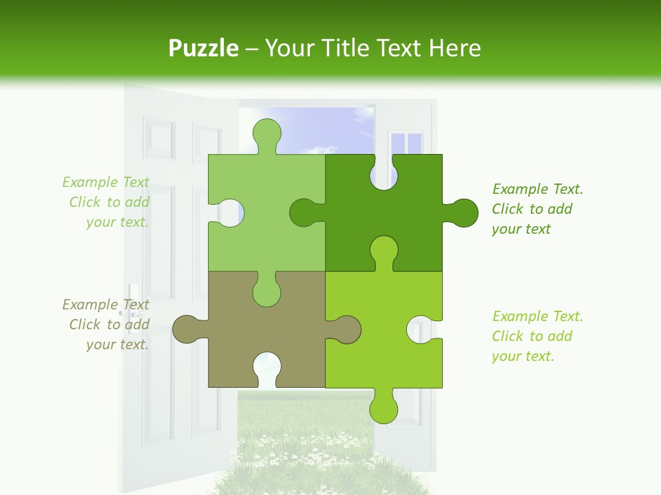 Spring Imagination White PowerPoint Template