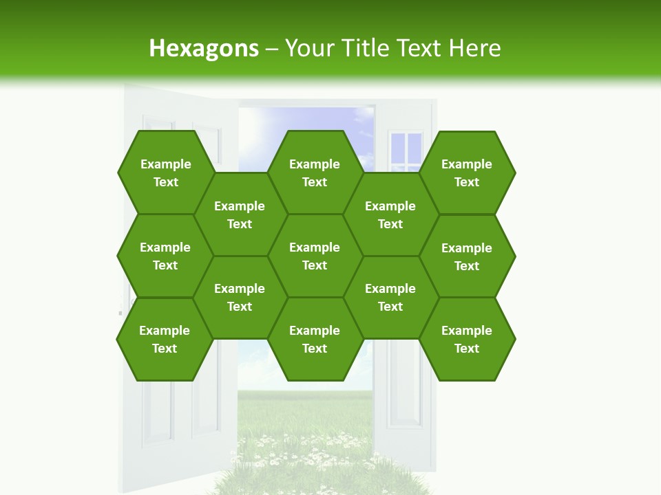 Spring Imagination White PowerPoint Template