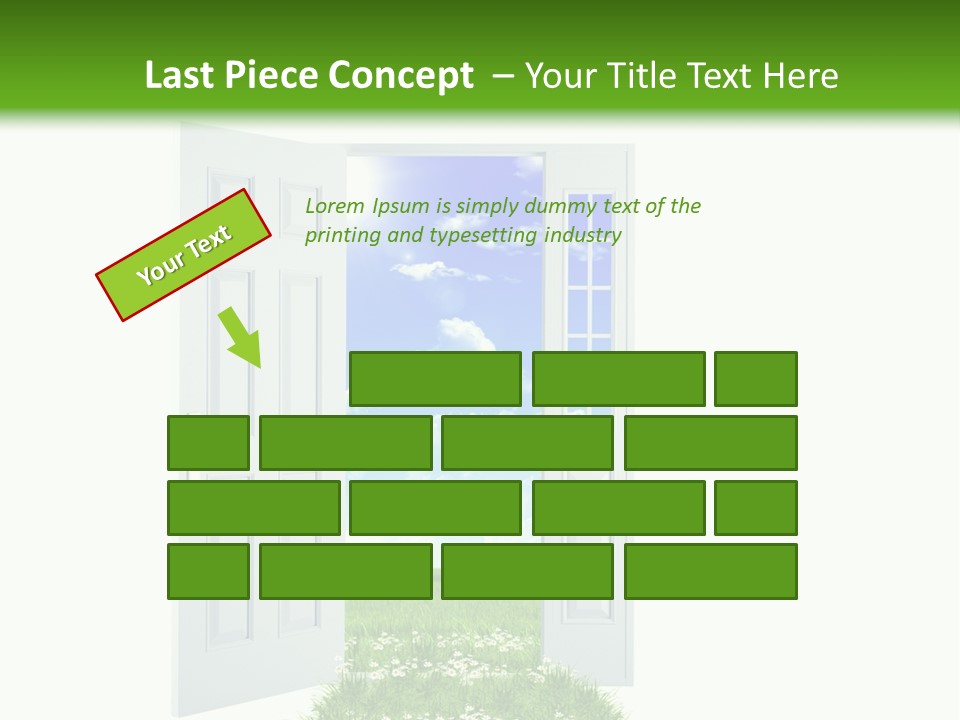 Spring Imagination White PowerPoint Template