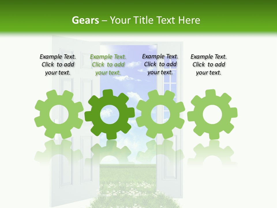 Spring Imagination White PowerPoint Template