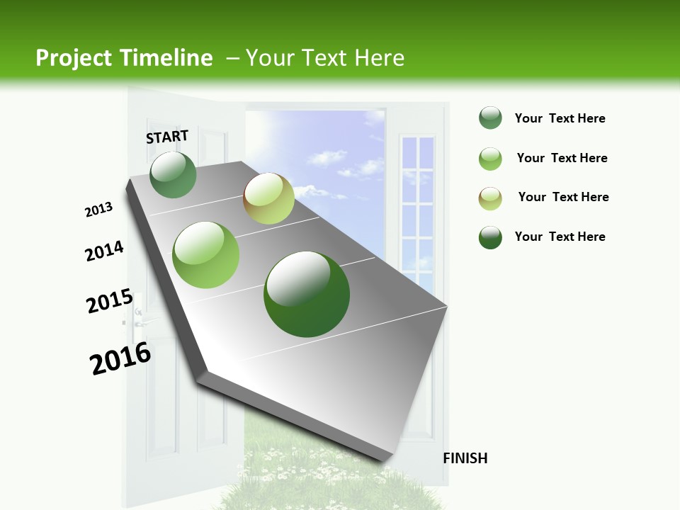 Spring Imagination White PowerPoint Template