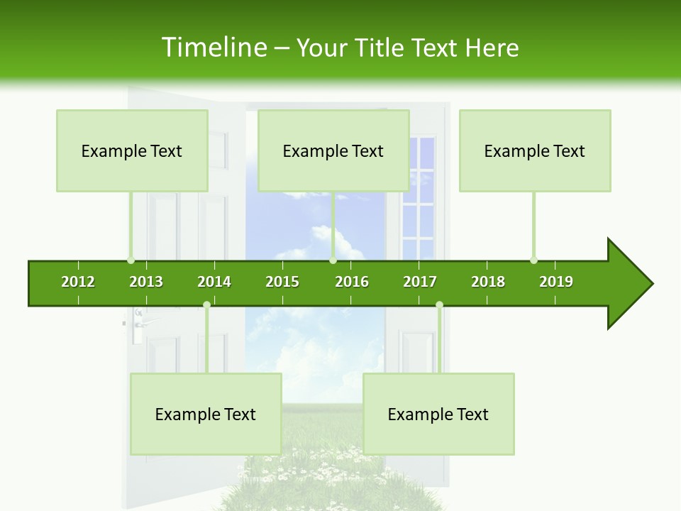 Spring Imagination White PowerPoint Template