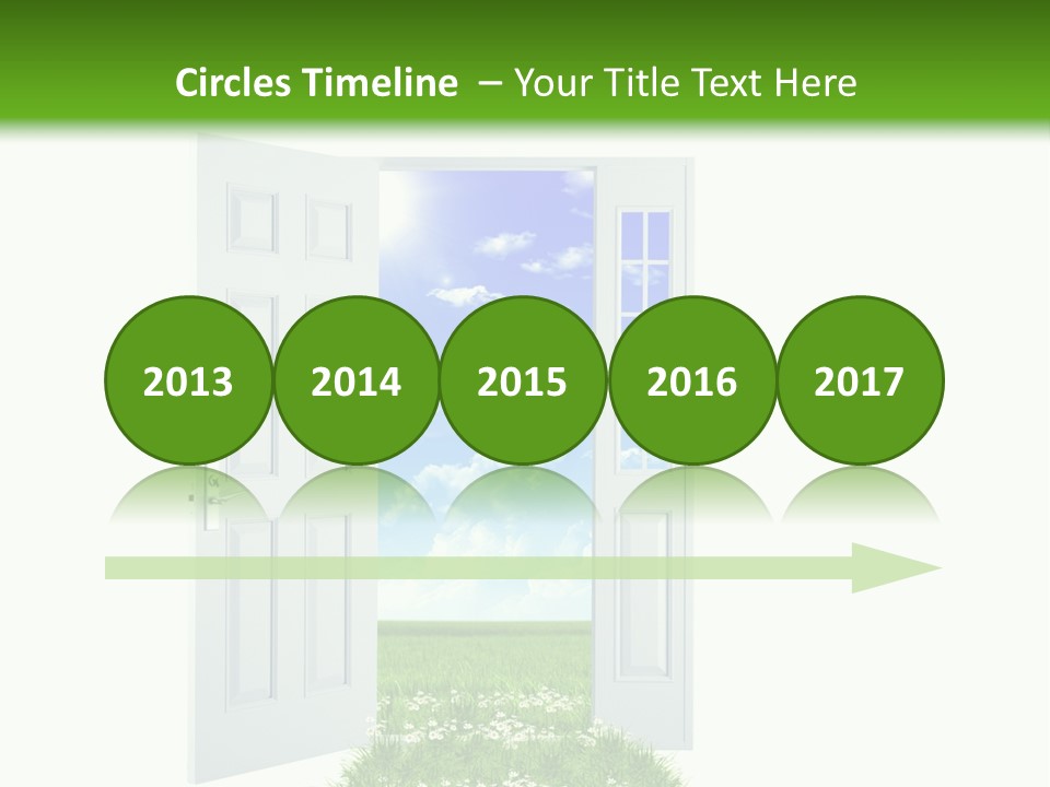 Spring Imagination White PowerPoint Template