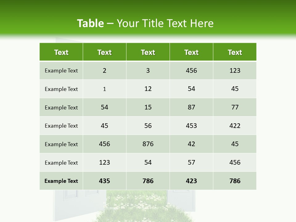 Spring Imagination White PowerPoint Template