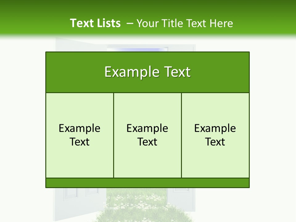 Spring Imagination White PowerPoint Template
