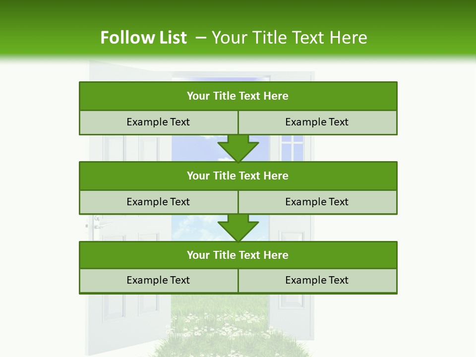 Spring Imagination White PowerPoint Template
