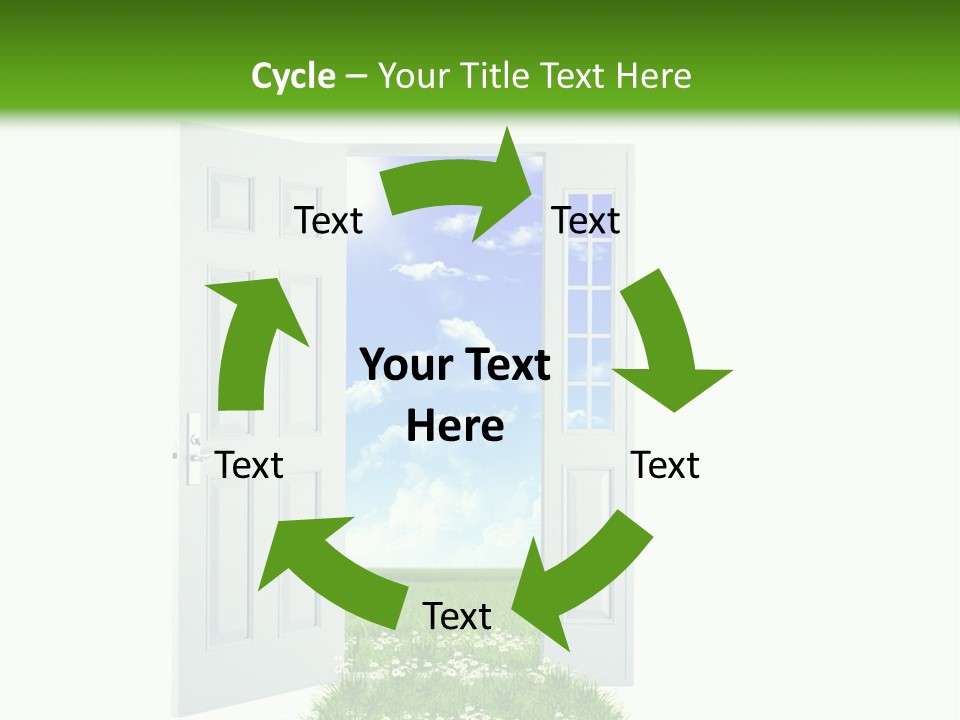 Spring Imagination White PowerPoint Template