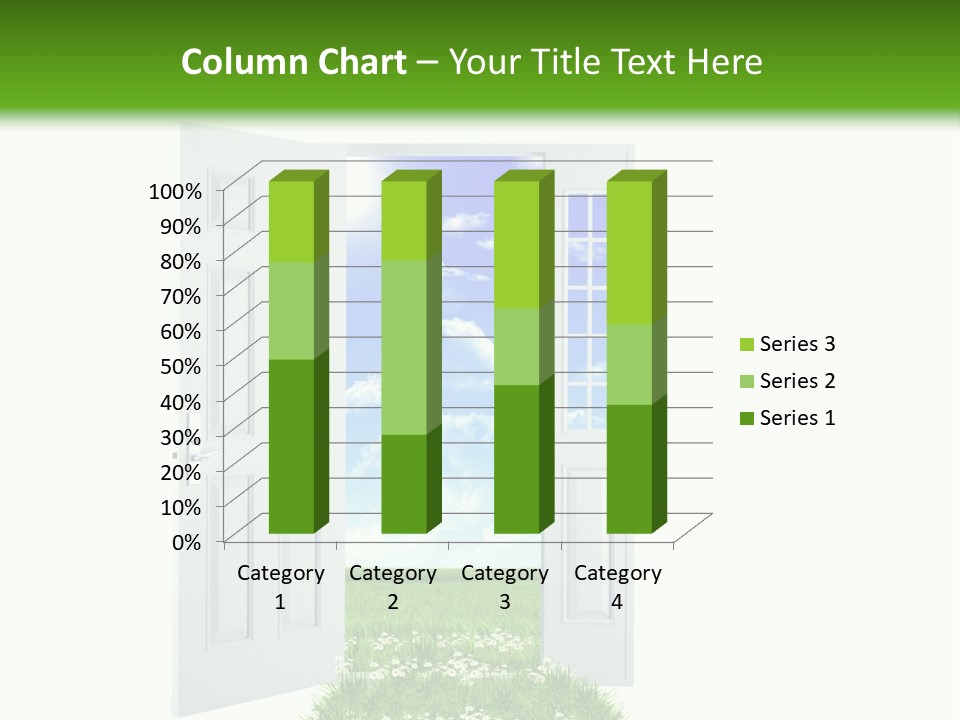 Spring Imagination White PowerPoint Template