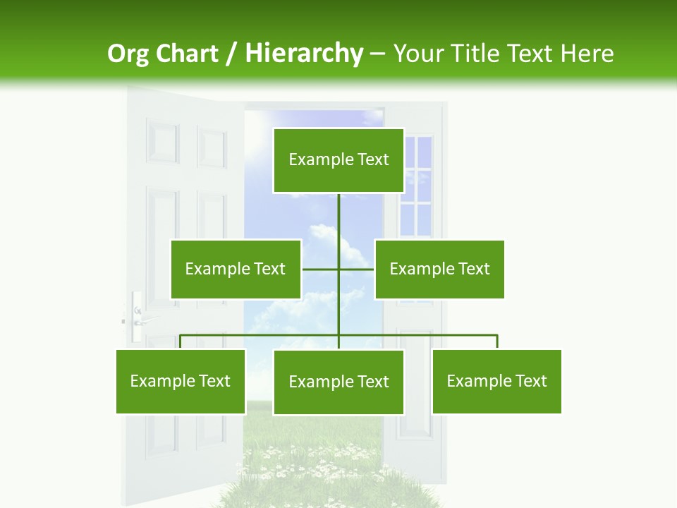 Spring Imagination White PowerPoint Template