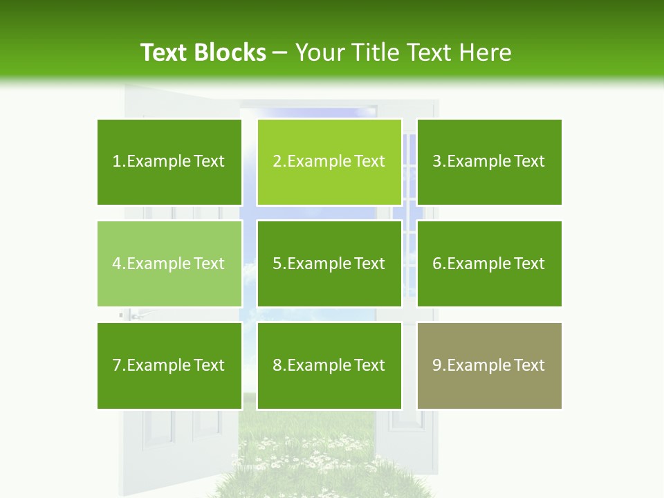 Spring Imagination White PowerPoint Template