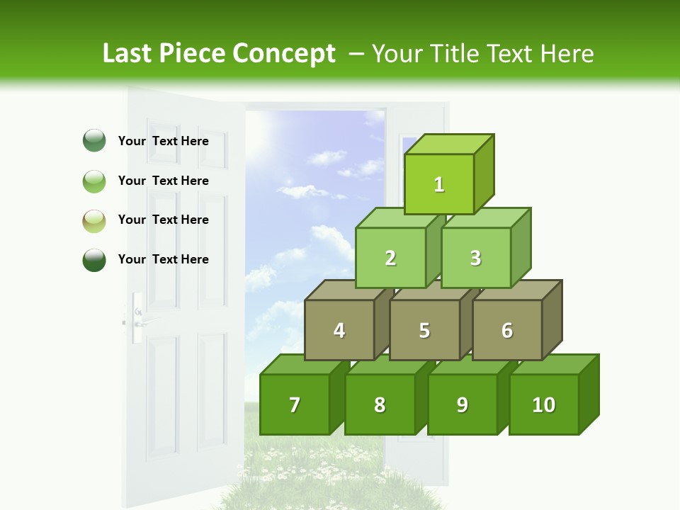 Spring Imagination White PowerPoint Template