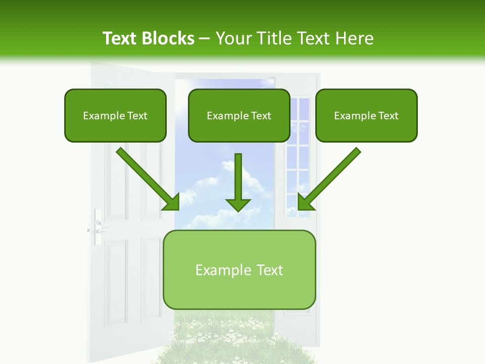 Spring Imagination White PowerPoint Template