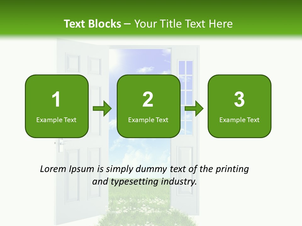 Spring Imagination White PowerPoint Template