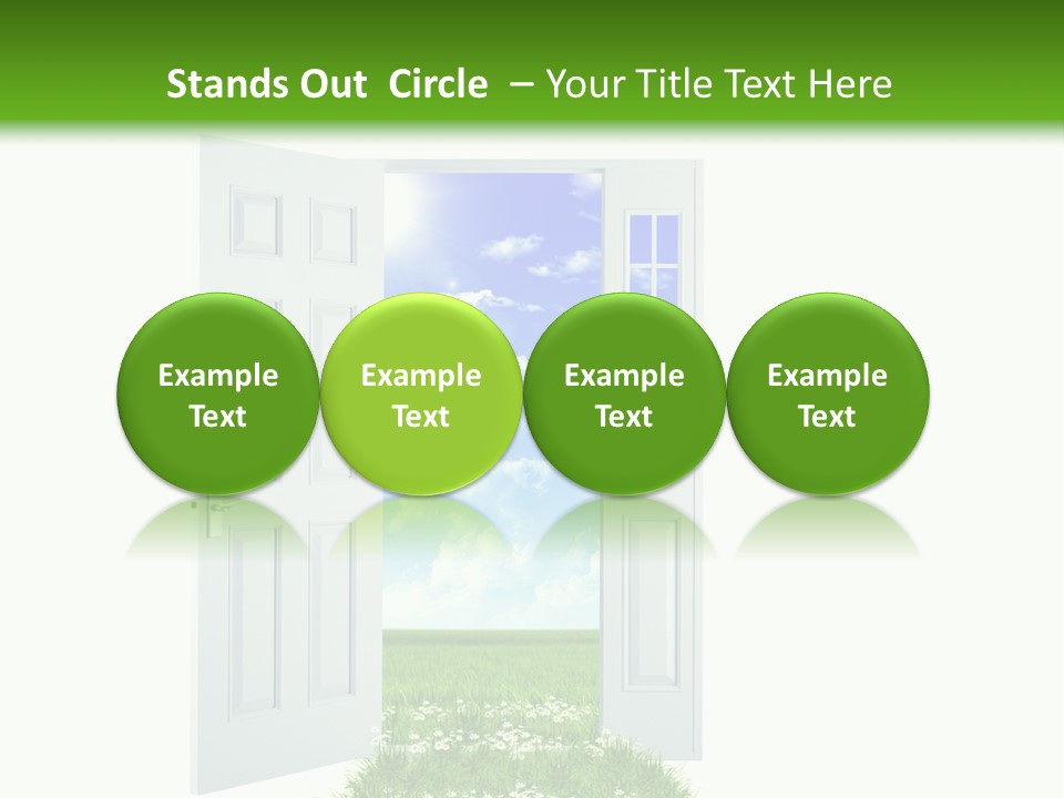 Spring Imagination White PowerPoint Template