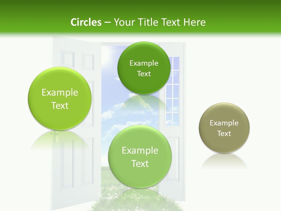 Spring Imagination White PowerPoint Template