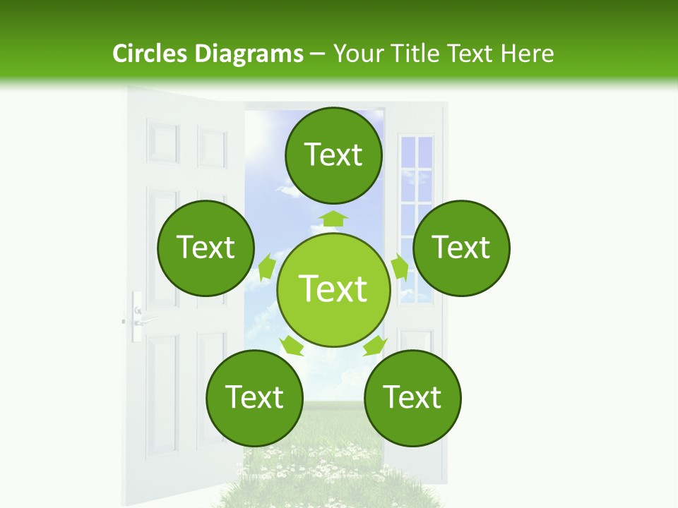 Spring Imagination White PowerPoint Template