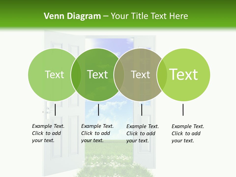 Spring Imagination White PowerPoint Template