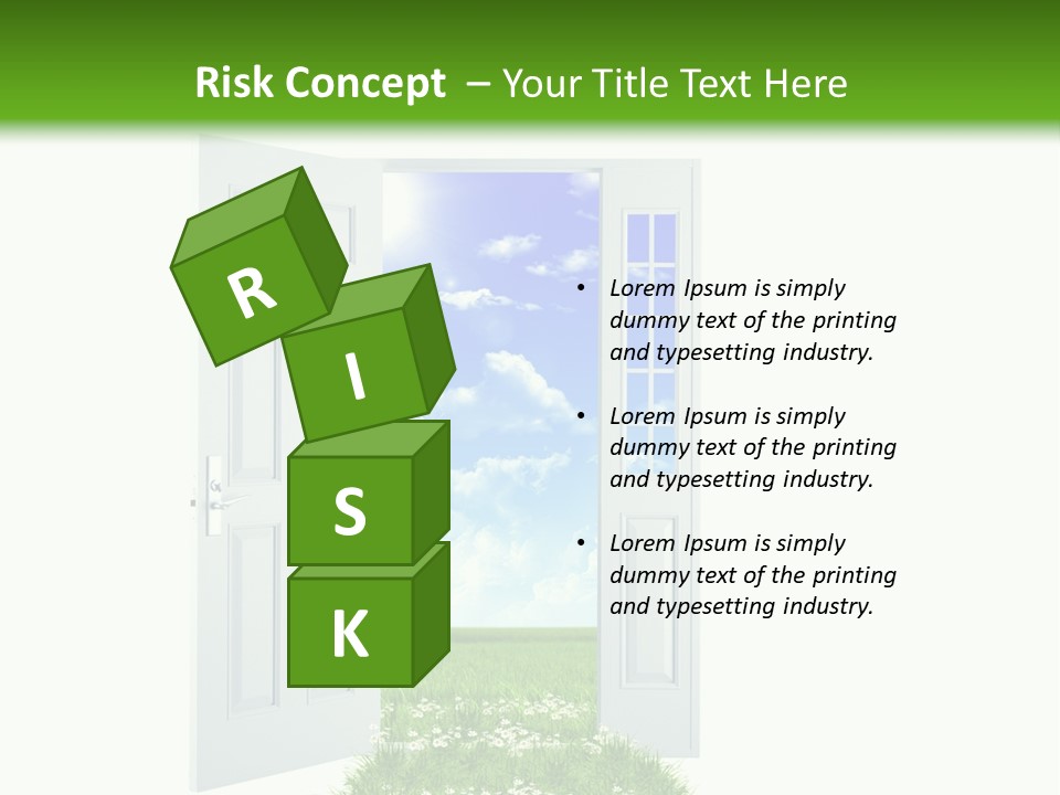 Spring Imagination White PowerPoint Template