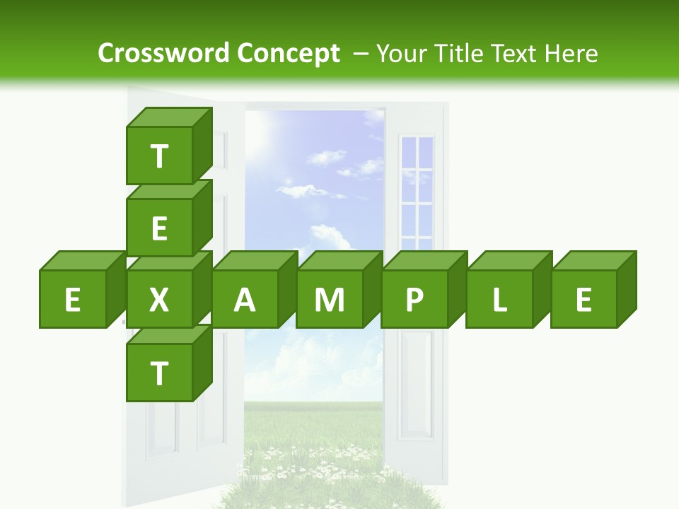 Spring Imagination White PowerPoint Template