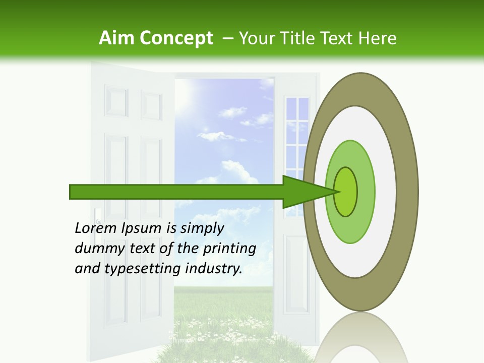 Spring Imagination White PowerPoint Template