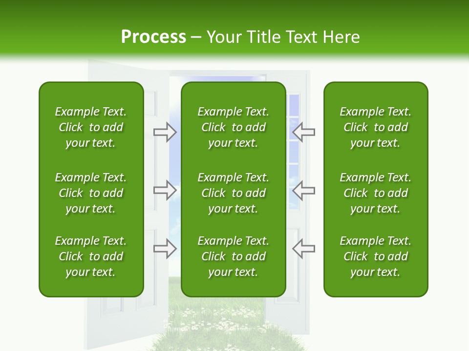 Spring Imagination White PowerPoint Template