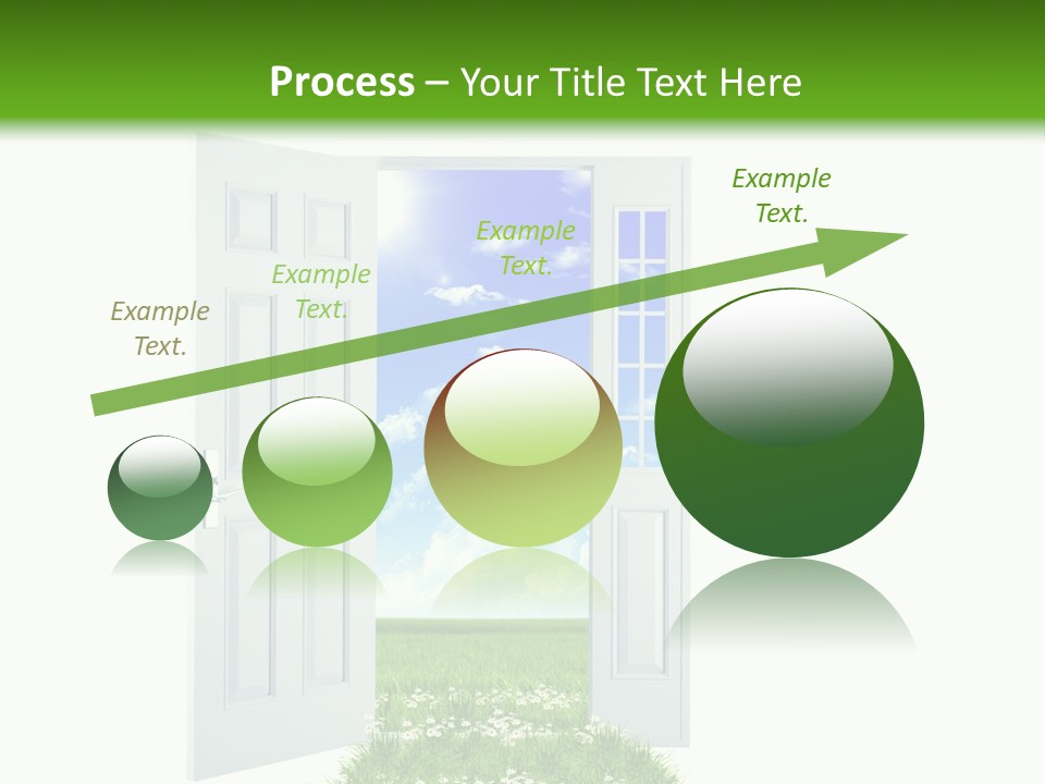 Spring Imagination White PowerPoint Template