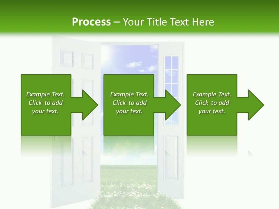 Spring Imagination White PowerPoint Template