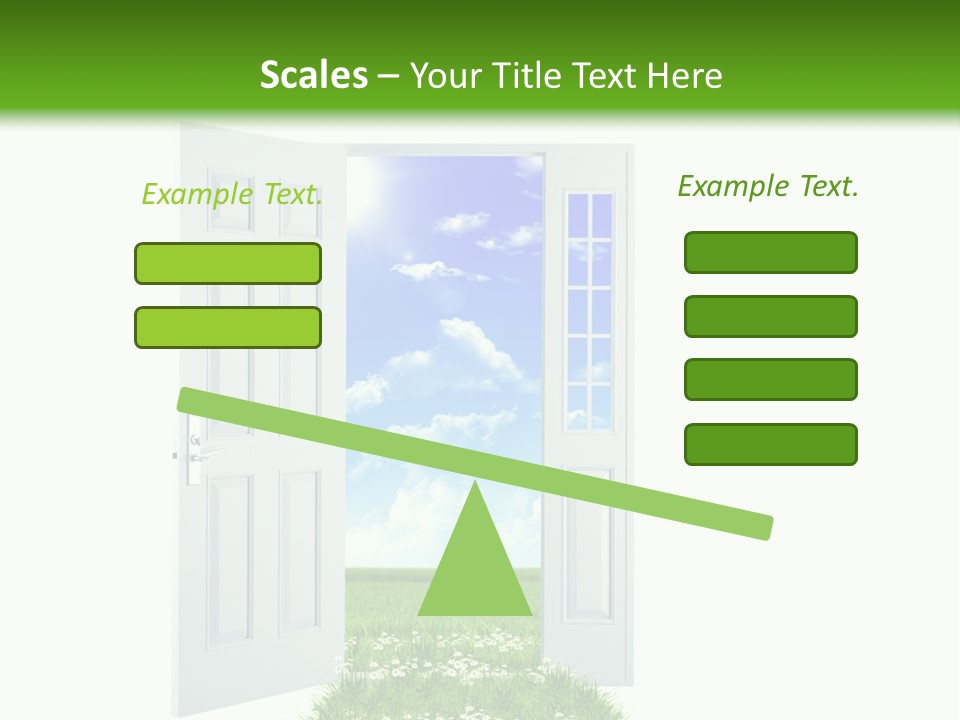 Spring Imagination White PowerPoint Template