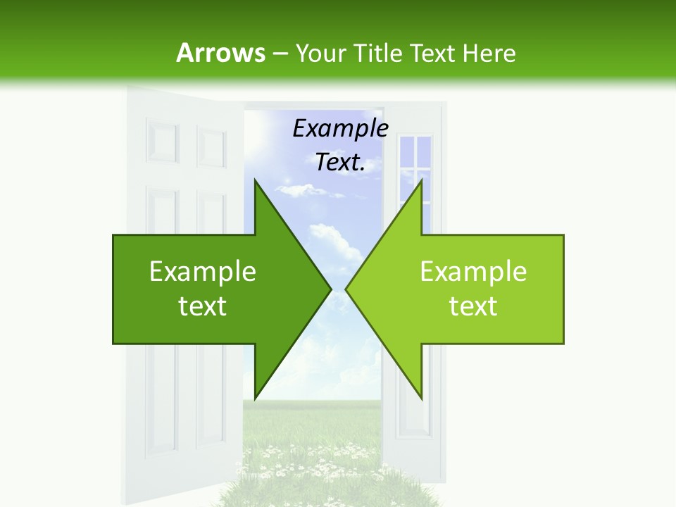 Spring Imagination White PowerPoint Template