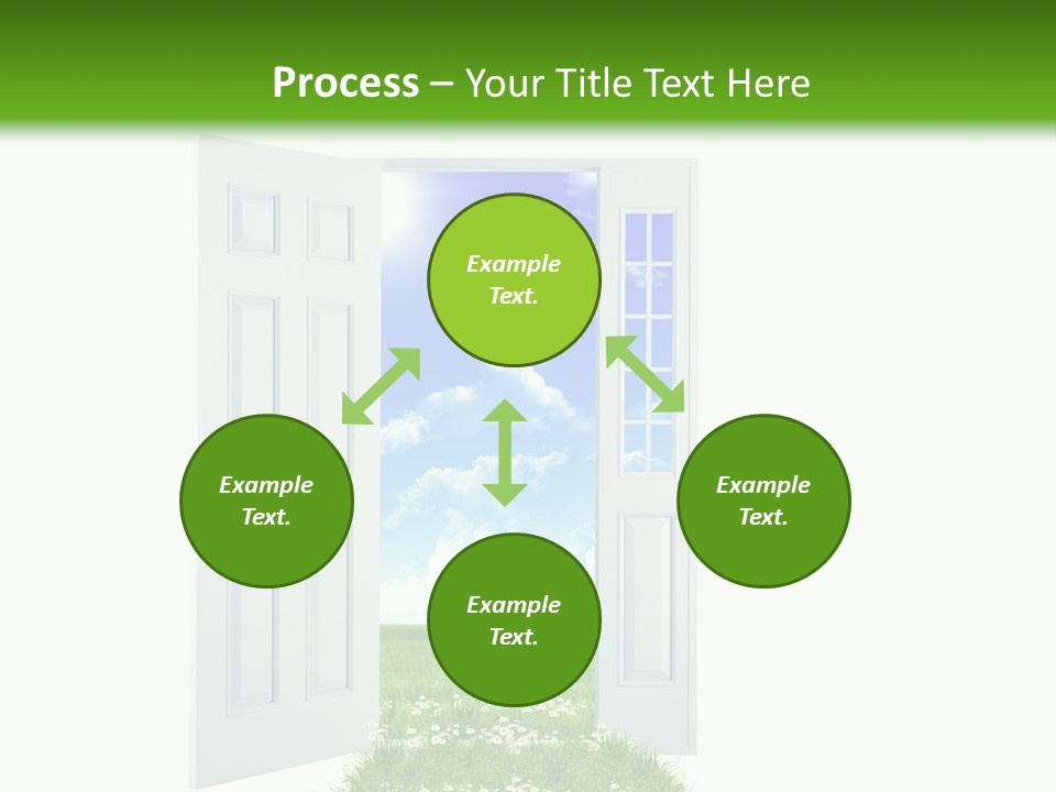 Spring Imagination White PowerPoint Template