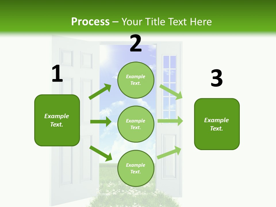 Spring Imagination White PowerPoint Template