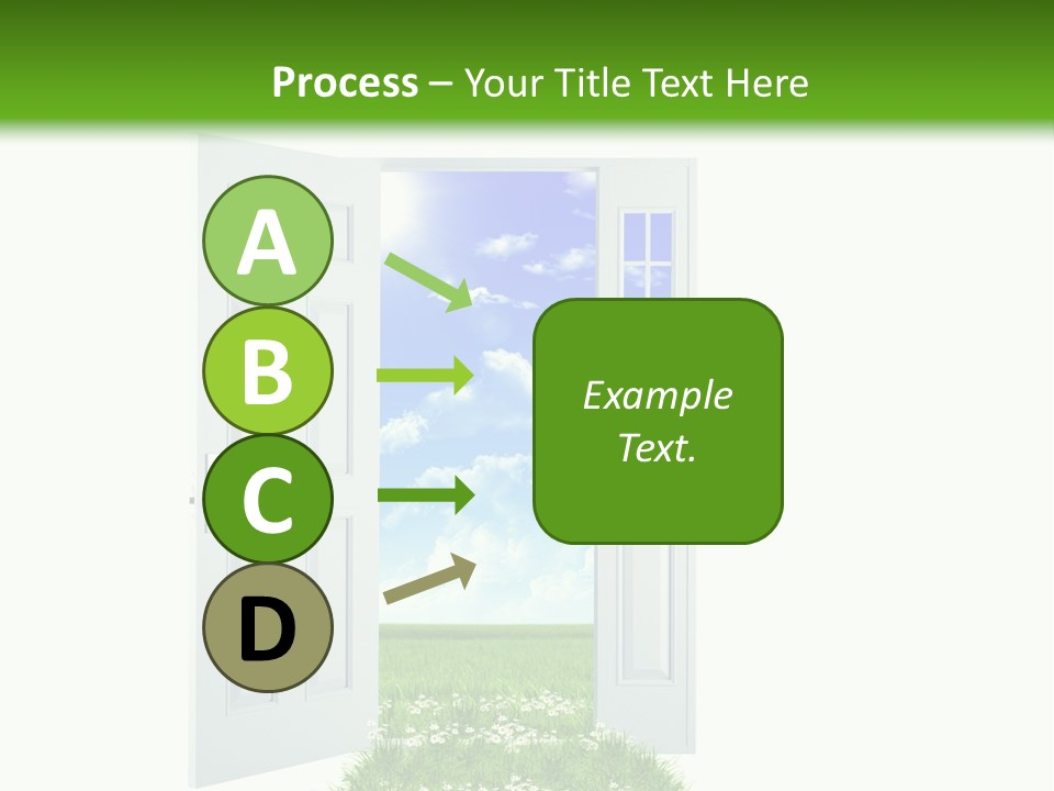 Spring Imagination White PowerPoint Template