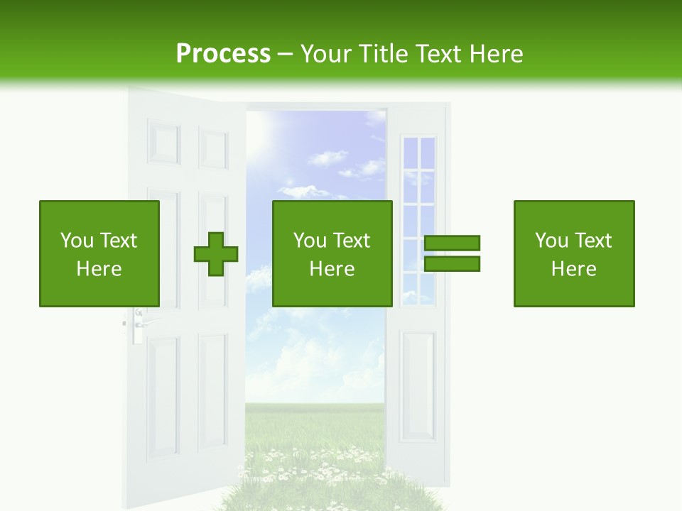 Spring Imagination White PowerPoint Template